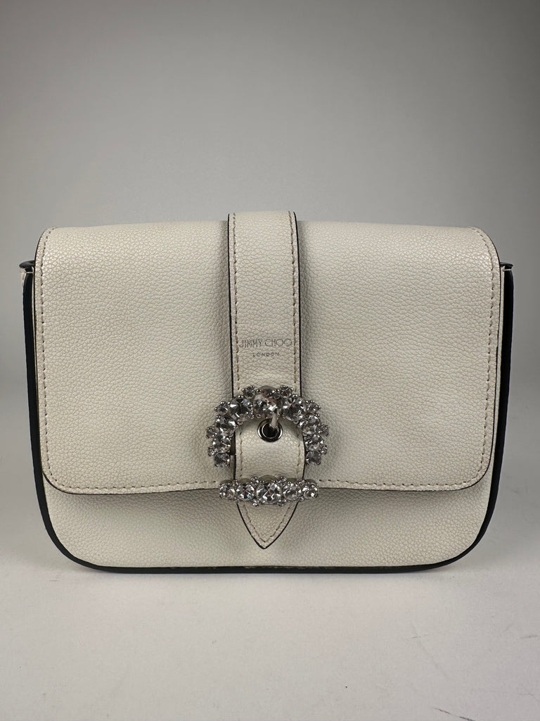 Jimmy Choo Cheri Mini Crossbody Bag White