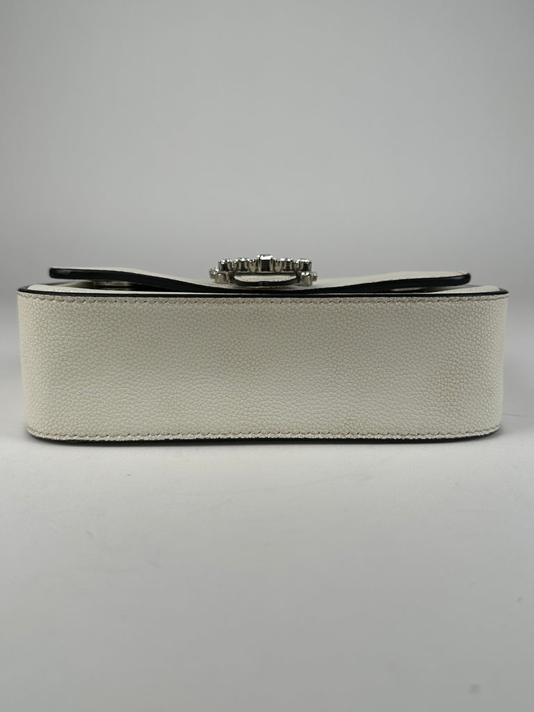 Jimmy Choo Cheri Mini Crossbody Bag White