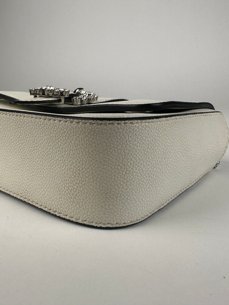 Jimmy Choo Cheri Mini Crossbody Bag White