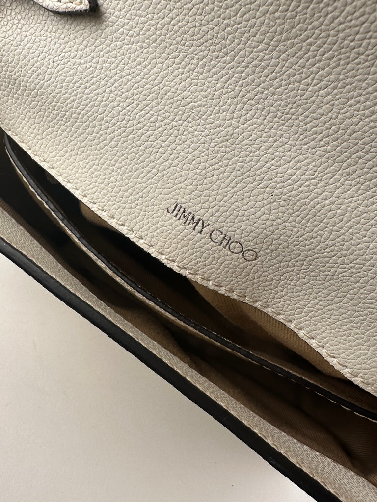 Jimmy Choo Cheri Mini Crossbody Bag White