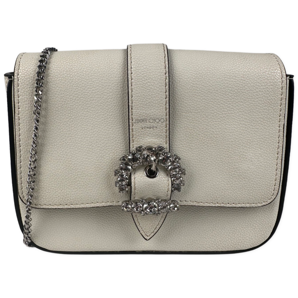 Jimmy Choo Cheri Mini Crossbody Bag White