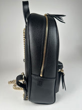 Load image into Gallery viewer, Gucci Pebbled Calfskin Soho Chain Backpack Black