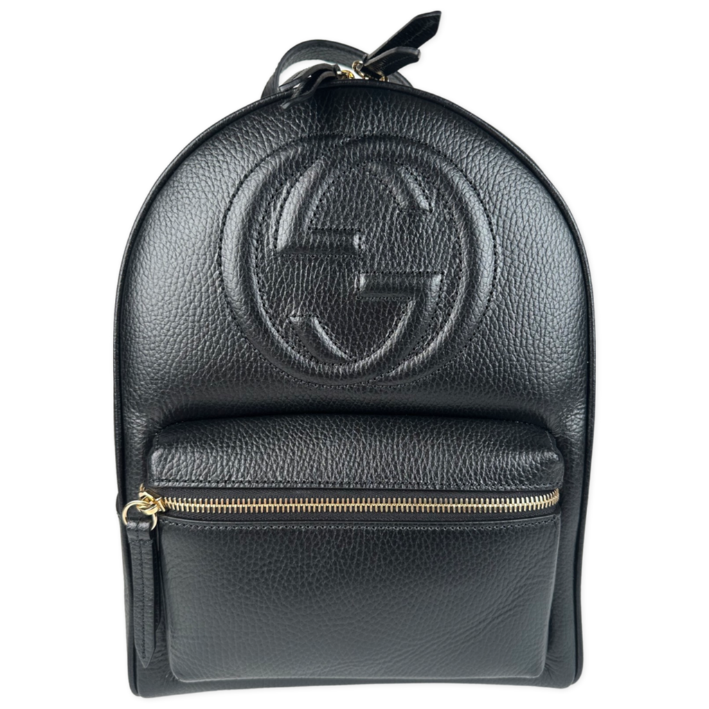 Soho leather chain deals backpack