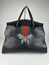 Load image into Gallery viewer, Gucci Totem Large Butterfly Top Handle Bag Black