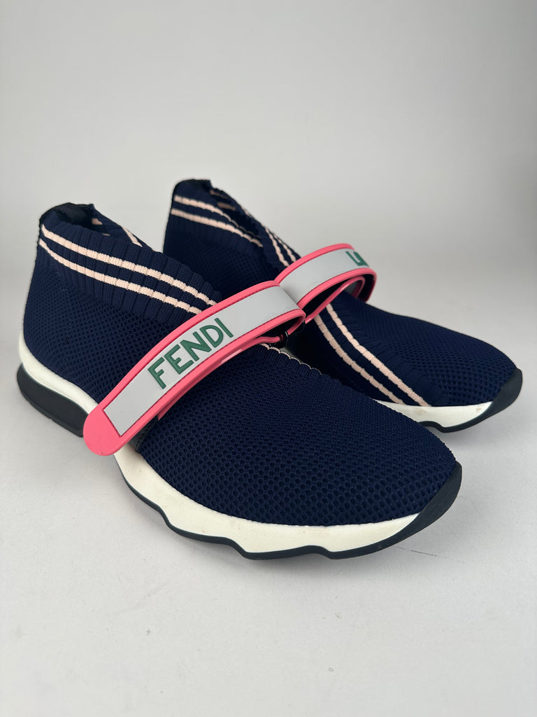 Fendi Rockoko Fendi Love Sneaker Navy/pink Size 40EU