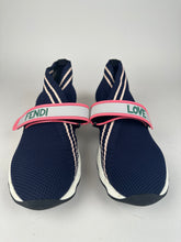 Load image into Gallery viewer, Fendi Rockoko Fendi Love Sneaker Navy/pink Size 40EU