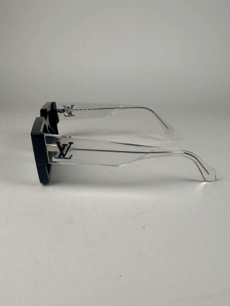 Louis Vuitton LV Clash Square Sunglasses Clear/Black