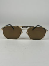 Load image into Gallery viewer, Prada Aviator Style Sunglasses with Logo Gold
