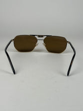Load image into Gallery viewer, Prada Aviator Style Sunglasses with Logo Gold