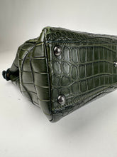 Load image into Gallery viewer, Fendi Medium Peekaboo Crocodile Dark Green