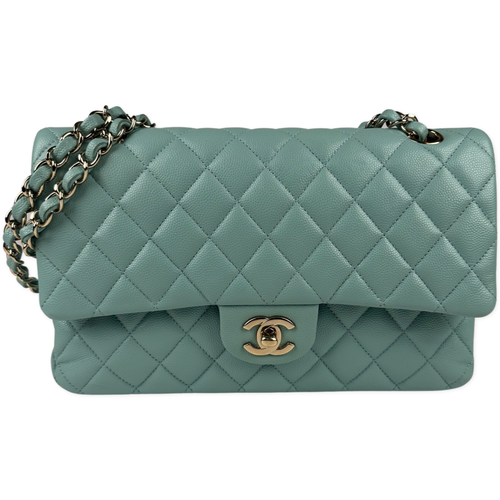 Chanel Lacquered Metal CC Flap Bag Quilted Lambskin Mini For Sale at 1stDibs