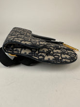 Load image into Gallery viewer, Dior Oblique Saddle Belt Pouch Blue
