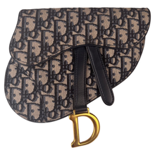 Load image into Gallery viewer, Dior Oblique Saddle Belt Pouch Blue