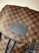 Load image into Gallery viewer, Louis Vuitton Damier Ebene Runner Backpack Blue