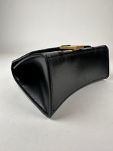 Load image into Gallery viewer, Balenciaga Shiny Calfskin XS Hourglass Top Handle Black