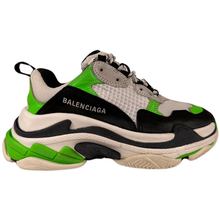 Load image into Gallery viewer, Balenciaga Triple S Green Black White Size 37EU