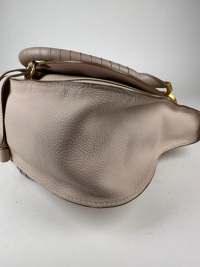 Chloe Medium Marcie Satchel Sand Off White