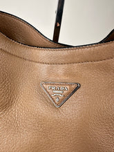 Load image into Gallery viewer, Prada Grained Leather Vitello Daino Hobo Beige