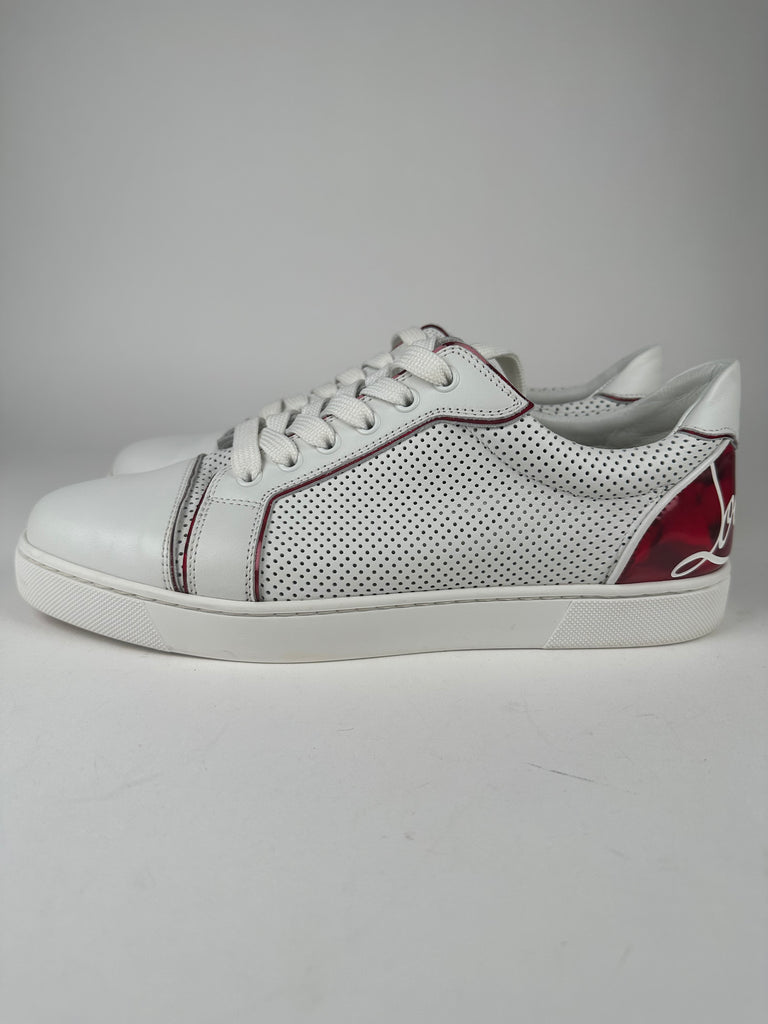 Christian Louboutin Fun Vieira Logo Low Top Sneaker Size 41EU