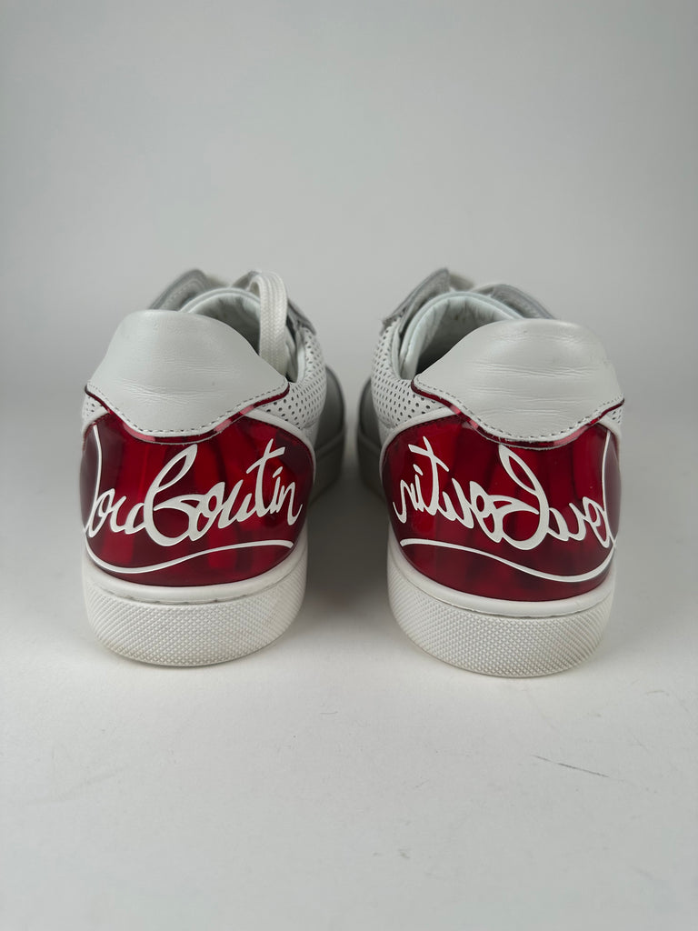 Christian Louboutin Fun Vieira Logo Low Top Sneaker Size 41EU