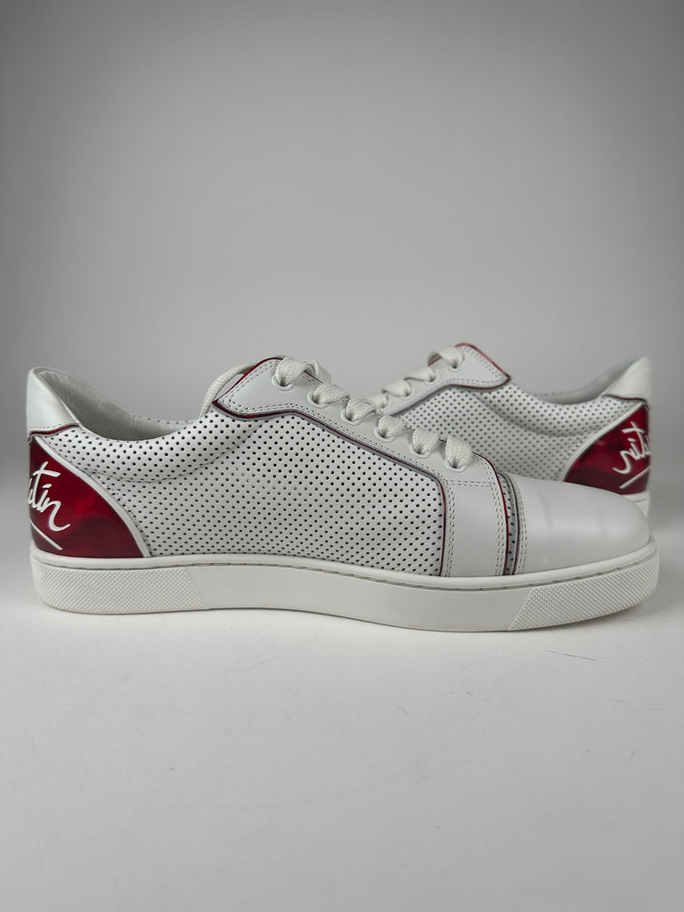 Christian Louboutin Fun Vieira Logo Low Top Sneaker Size 41EU