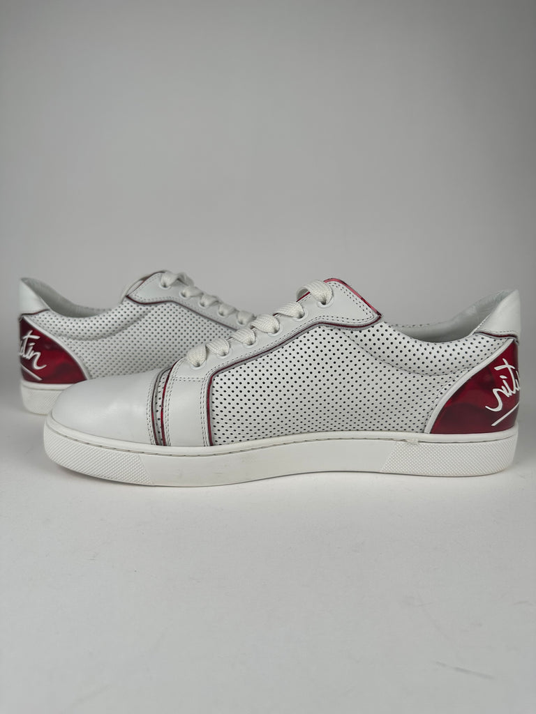 Christian Louboutin Fun Vieira Logo Low Top Sneaker Size 41EU