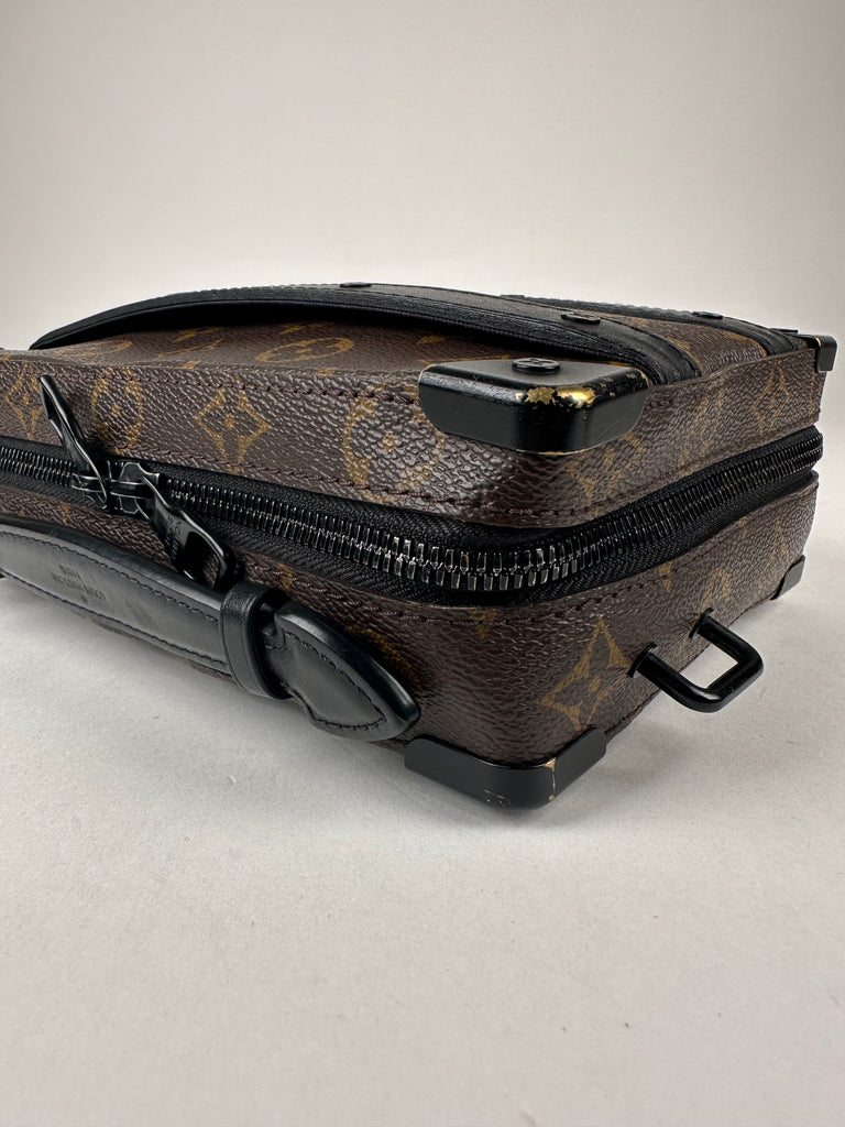 Louis Vuitton Monogram Macassar Handle Soft Trunk Black