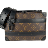 Louis Vuitton Monogram Macassar Handle Soft Trunk Black