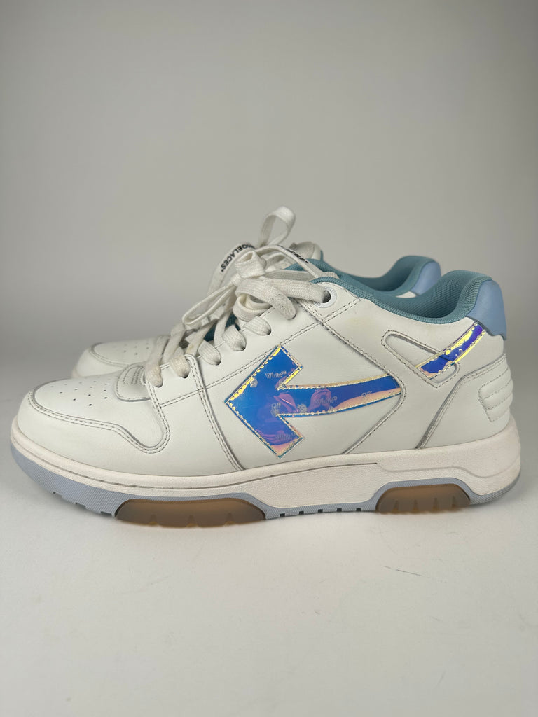 Off White Out Of Office Sneaker Holographic Blue Size 44EU