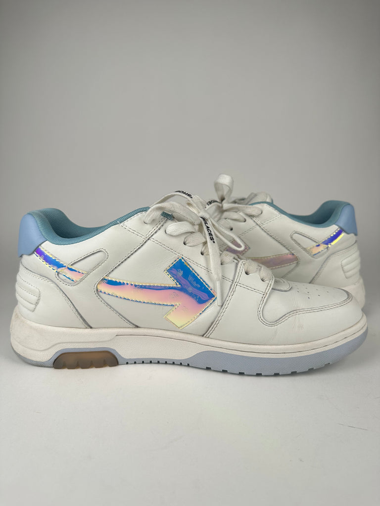 Off White Out Of Office Sneaker Holographic Blue Size 44EU