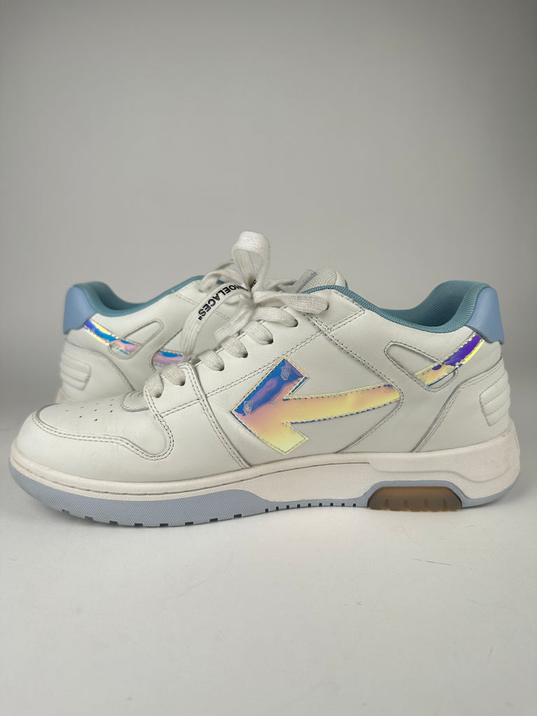 Off White Out Of Office Sneaker Holographic Blue Size 44EU