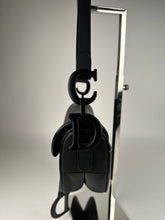 Load image into Gallery viewer, Dior Ultra Matte Calfskin Medium Saddle Bag Black