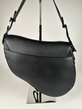 Load image into Gallery viewer, Dior Ultra Matte Calfskin Medium Saddle Bag Black