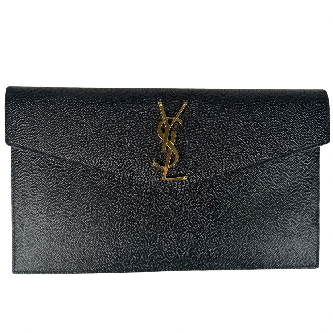 11 新品　タグ付き YSL アンティーク　レア　廃盤　ベロア　スカート　黒 サンローランサドスモール チューブバッグ 黒 ゴールド金具
