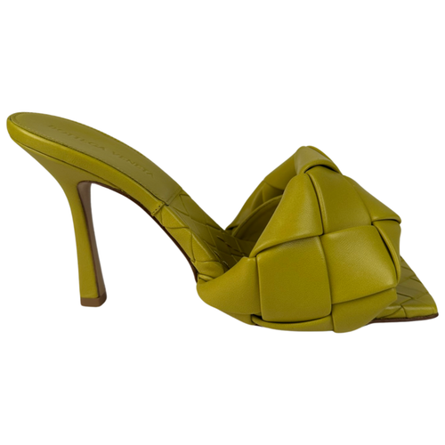 Bottega Veneta Maxi Intrecciato Lido Square Toe Mule Acid Size 36.5EU