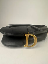 Load image into Gallery viewer, Dior Saddle Grained Calfskin Black