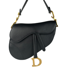 Load image into Gallery viewer, Dior Saddle Grained Calfskin Black