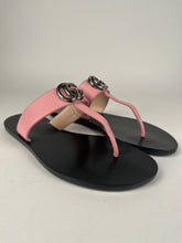 Load image into Gallery viewer, Gucci Marmont Thong Double G Sandal Pink Size 37EU