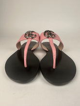 Load image into Gallery viewer, Gucci Marmont Thong Double G Sandal Pink Size 37EU
