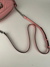 Load image into Gallery viewer, Gucci Calfskin Matelasse Small GG Marmont Chain Shoulder Bag Pink