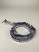 Load image into Gallery viewer, Balenciaga Shiny Calfskin Croc Embossed XS Hourglass Top Handle Metallic Lilac Purple