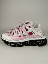 Load image into Gallery viewer, Versace Chain Reaction Sneakers Pink Greca Print Size 37EU