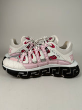 Load image into Gallery viewer, Versace Chain Reaction Sneakers Pink Greca Print Size 37EU