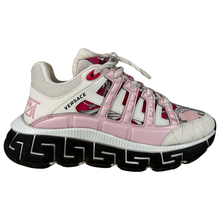 Load image into Gallery viewer, Versace Chain Reaction Sneakers Pink Greca Print Size 37EU