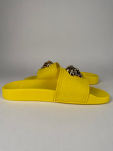 Load image into Gallery viewer, Versace Medusa Palazzo Pool Slides Size 37EU Yellow