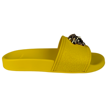 Load image into Gallery viewer, Versace Medusa Palazzo Pool Slides Size 37EU Yellow