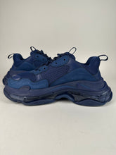 Load image into Gallery viewer, Balenciaga Triple S Navy Blue Size 42EU