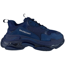 Load image into Gallery viewer, Balenciaga Triple S Navy Blue Size 42EU