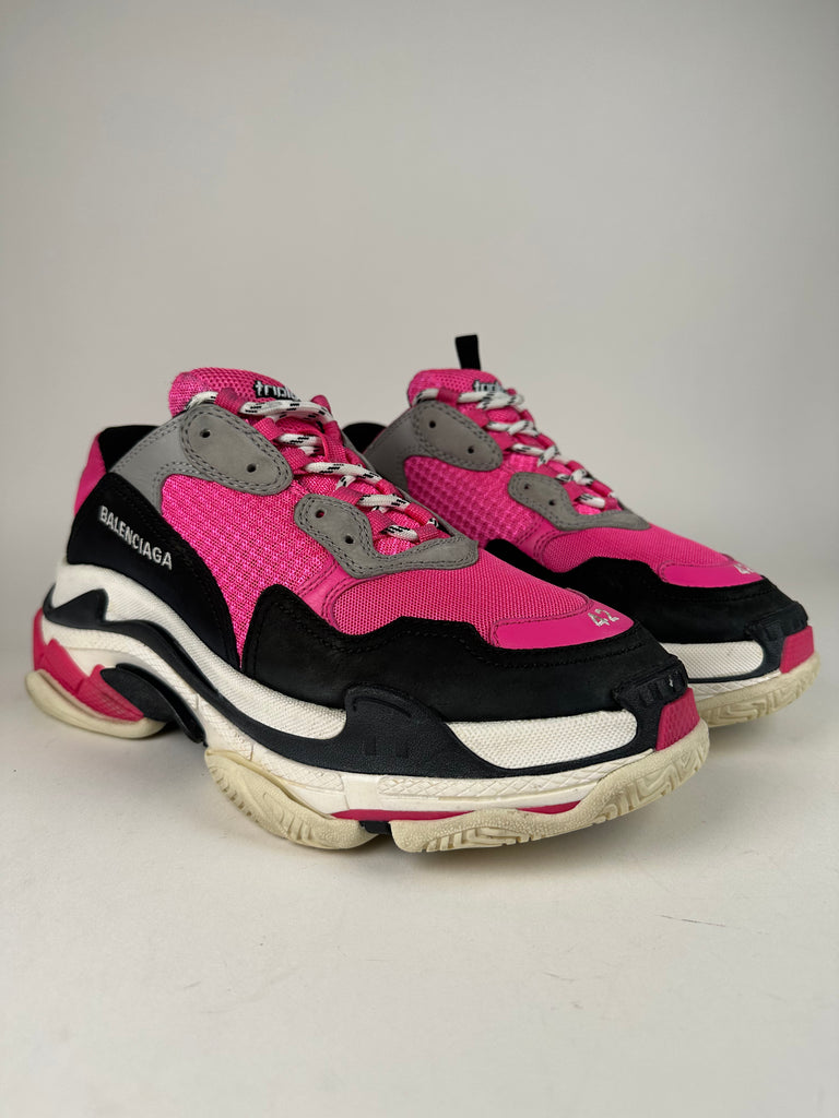 Balenciaga Triple S Black Pink White Size 42EU