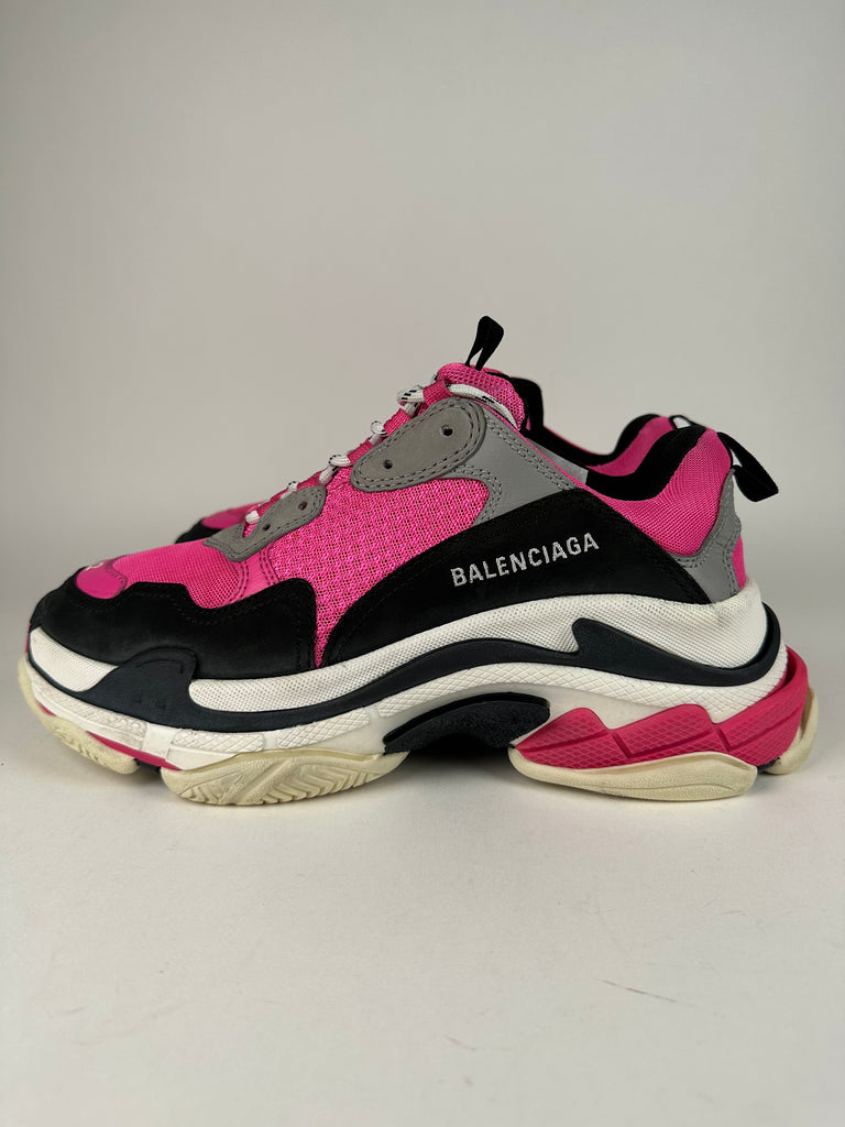 Balenciaga Triple S Black Pink White Size 42EU